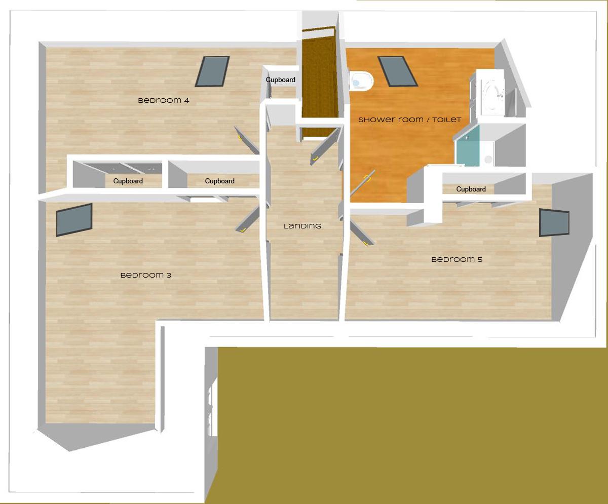 Upper floor plan